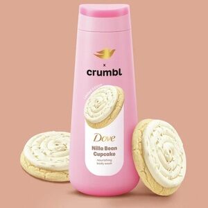 Dove X Crumble Nilla Bean Cupcake 20 FL Oz Limited Edition Body Wash Brand New